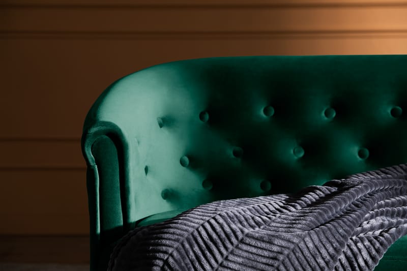 Dahlia Siss Sofa Fløyel - Mørkegrønn - Møbler - Sofaer - Fløyel sofaer
