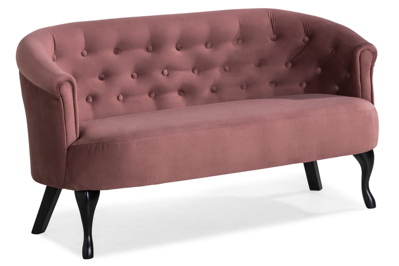 Dahlia Siss Sofa - Rustrosa Fløyel - Fløyel sofaer - 2 seter sofa