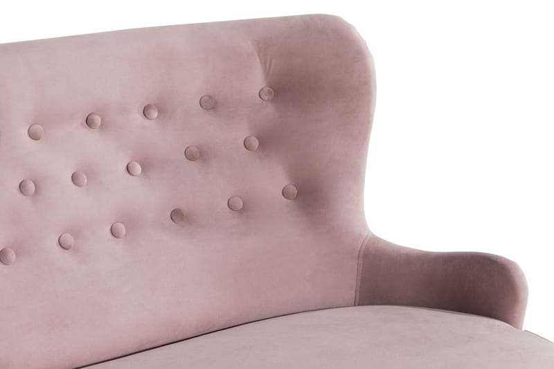 Dahlia Sofa - Lysrosa - Møbler - Sofaer - Fløyel sofaer