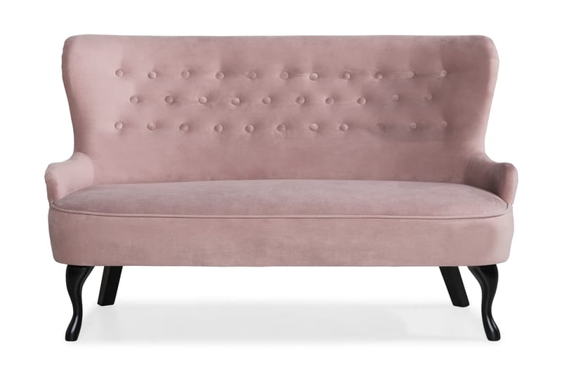 Dahlia Sofa - Lysrosa - Fløyel sofaer - 2 seter sofa