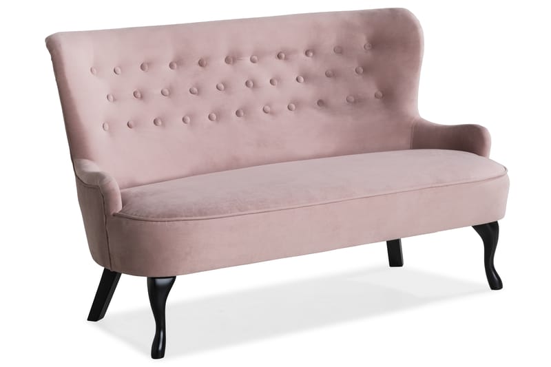 Dahlia Sofa - Lysrosa - Møbler - Sofaer - Fløyel sofaer