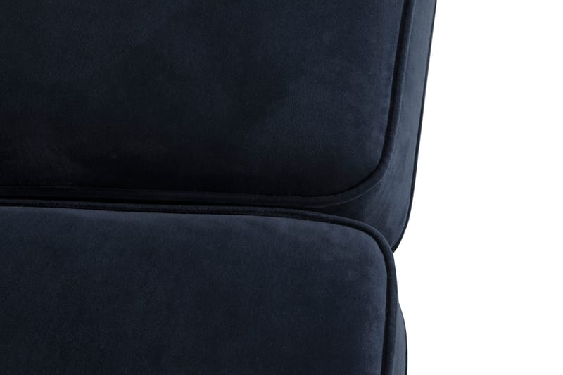 Howard-sofa uten divan og sjeselong Bloomington Howard Classic fløyelssofa 3,5-seter Vera 4, Blå fløyel - Møbler - Sofaer - Sofa 3 seter