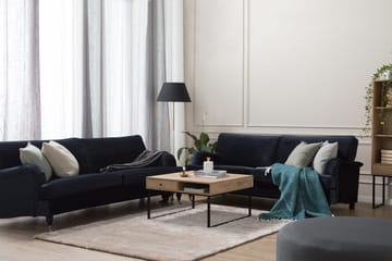 Howard-sofa uten divan og sjeselong Bloomington Howard Classic fløyelssofa 3,5-seter Vera 4, Blå fløyel - Møbler - Sofaer - Sofa 3 seter