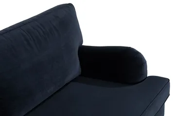 Howard-sofa uten divan og sjeselong Bloomington Howard Classic fløyelssofa 3,5-seter Vera 4, Blå fløyel - Møbler - Sofaer - Sofa 3 seter
