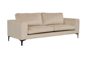 Johana 3-seter Fløyelssofa - Beige - Møbler - Sofaer - Fløyel sofaer