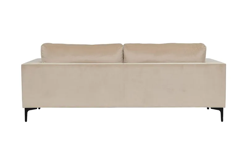 Johana 3-seter Fløyelssofa - Beige - Møbler - Sofaer - Fløyel sofaer