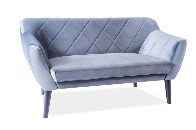 Karond Fløyelssofa - Grå/Tre - Møbler - Sofaer - Fløyel sofaer