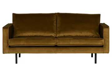 Lissbon 2,5-seters Fløyelssofa - Honninggul - Møbler - Sofaer - Fløyel sofaer