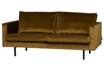 Lissbon 2,5-seters Fløyelssofa - Honninggul - Møbler - Sofaer - Fløyel sofaer