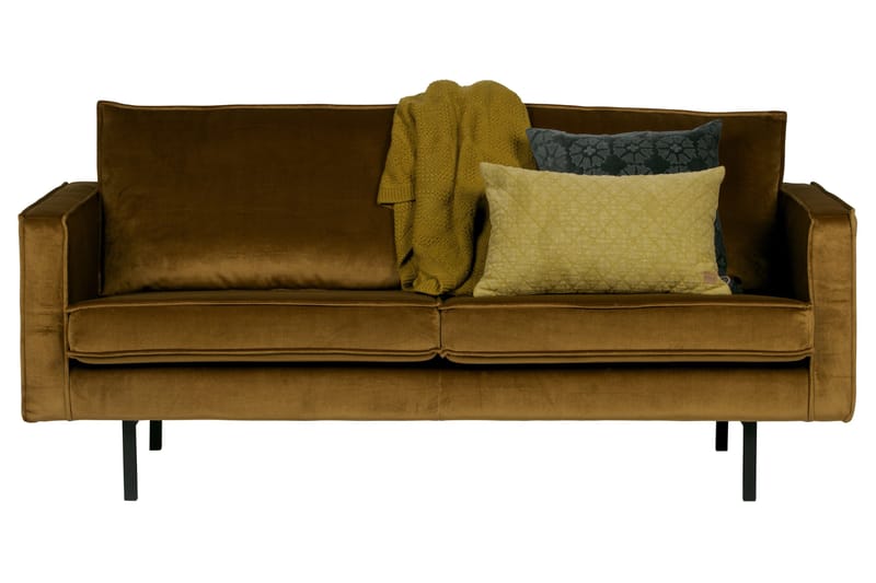 Lissbon 2,5-seters Fløyelssofa - Honninggul - Møbler - Sofaer - Fløyel sofaer