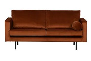 Lissbon 2,5-seters Fløyelssofa - Rust - Møbler - Sofaer - Fløyel sofaer