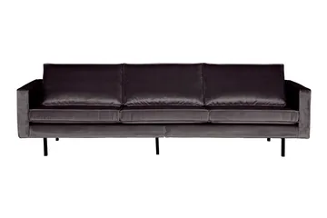 Lissbon 3-seters Fløyelssofa - Antrasitt - Møbler - Sofaer - Fløyel sofaer