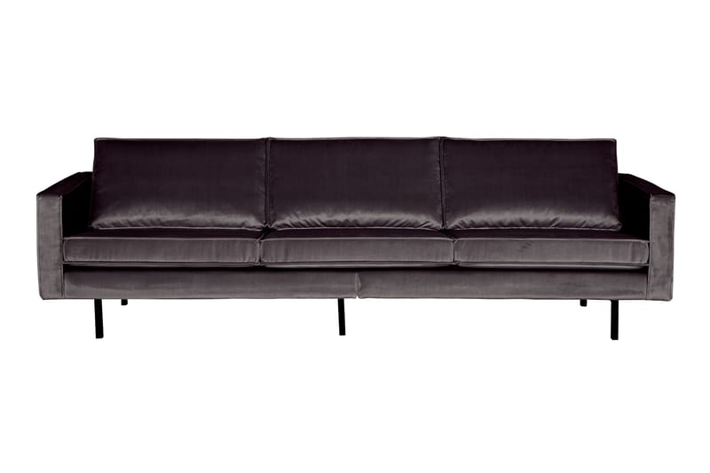 Lissbon 3-seters Fløyelssofa - Antrasitt - Møbler - Sofaer - Fløyel sofaer