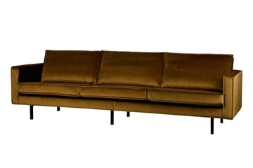 Lissbon 3-seters Fløyelssofa - Gul - Møbler - Sofaer - Fløyel sofaer