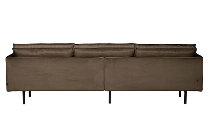 Lissbon 3-seters Fløyelssofa - Taupe - Møbler - Sofaer - Fløyel sofaer