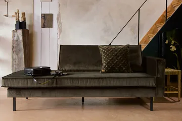 Lissbon Dagseng Høyre - Grønn - Møbler - Sofaer - Fløyel sofaer