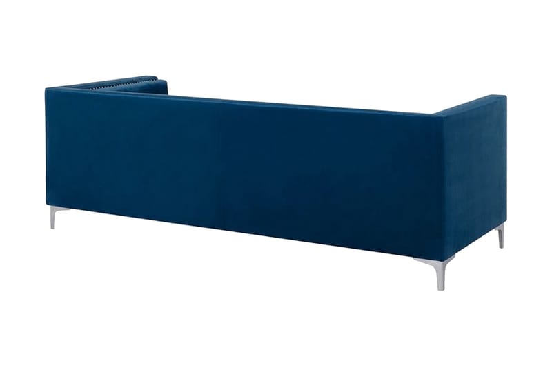 Llawhaden Sofa Fløyel - Blå - Fløyel sofaer - Sofa 3 seter