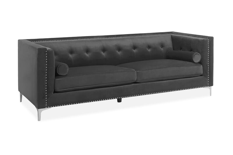 Llawhaden Sofa Fløyel, Grå