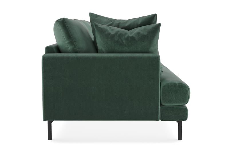 Menard 3-seters Fløyelssofa - Mørk grønn - Møbler - Sofaer - Fløyel sofaer