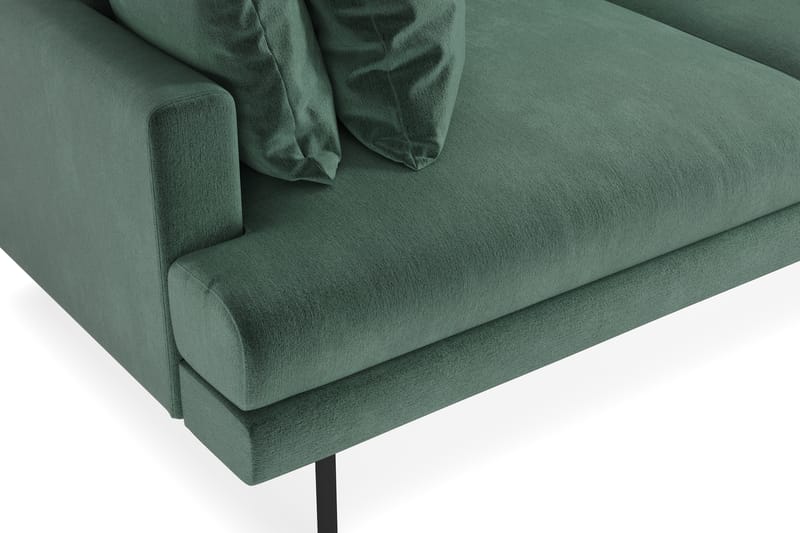 Menard 3-seters Fløyelssofa - Mørk grønn - Møbler - Sofaer - Fløyel sofaer