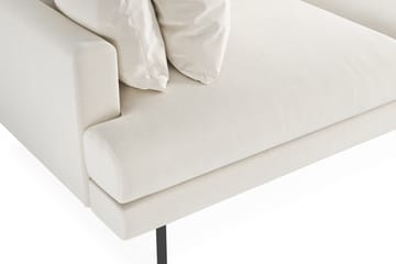 Menard 4-seters Dyp Fløyelssofa - Kremhvit - Møbler - Sofaer - Fløyel sofaer