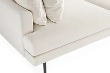 Menard 4-seters Dyp Fløyelssofa - Kremhvit - Møbler - Sofaer - Fløyel sofaer