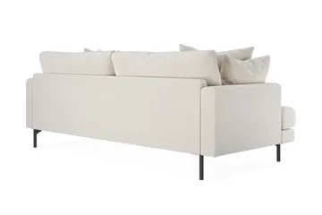 Menard 4-seters Dyp Fløyelssofa - Kremhvit - Møbler - Sofaer - Fløyel sofaer