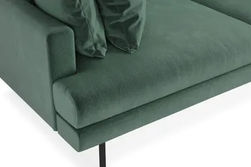 Menard 4-seters Dyp Fløyelssofa - Mørk grønn - Møbler - Sofaer - Fløyel sofaer