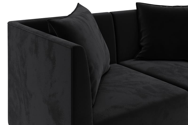 Noelia Modulsofa 2-seter Fløyel - Svart - Møbler - Sofaer - Fløyel sofaer