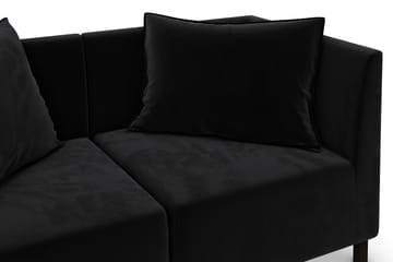 Noelia Modulsofa 2-seter Fløyel - Svart - Møbler - Sofaer - Fløyel sofaer