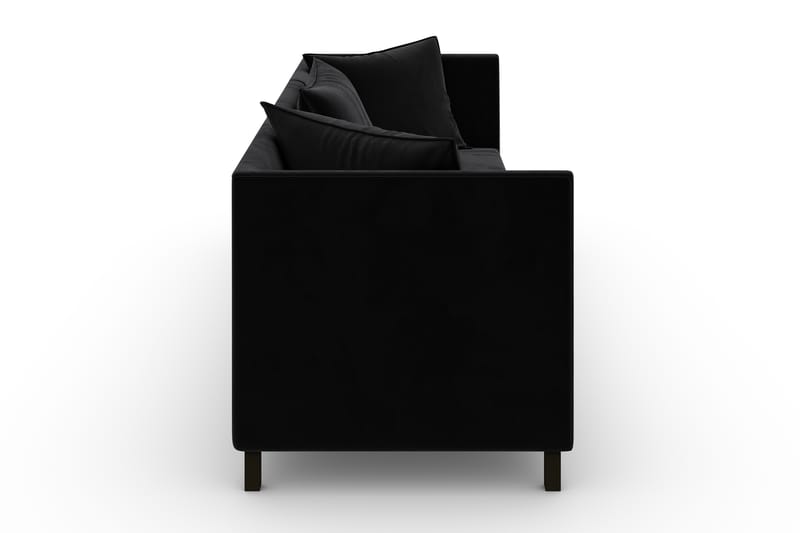 Noelia Modulsofa 3-seter Fløyel - Svart - Møbler - Sofaer - Fløyel sofaer