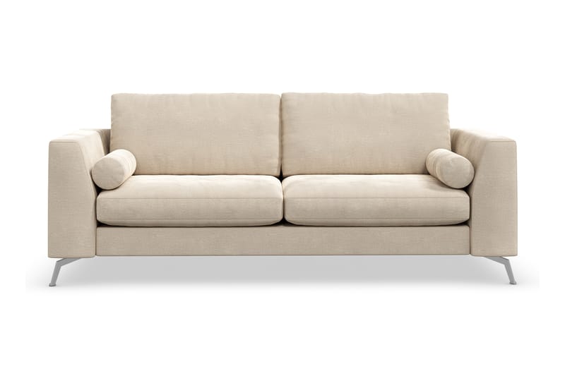 Ocean Lyx 3-seter Sofa - Beige/Fløyel - Møbler - Sofaer - Fløyel sofaer