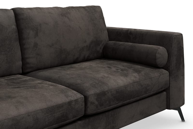 Ocean Lyx 3-seter Sofa - Mørkegrå/Fløyel - Møbler - Sofaer - 2 seter sofa