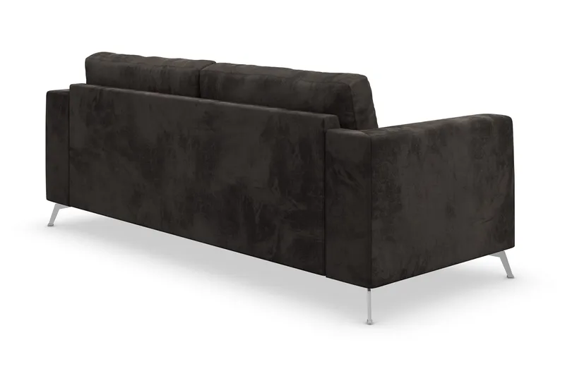 Ocean Lyx 3-seter Sofa - Mørkegrå/Fløyel - Møbler - Sofaer - 2 seter sofa