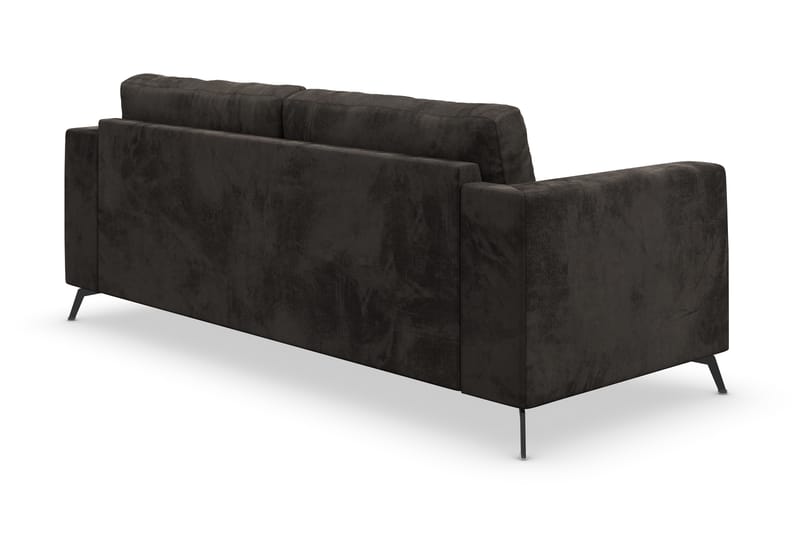 Ocean Lyx 3-seter Sofa - Mørkegrå/Fløyel - Fløyel sofaer - 2 seter sofa