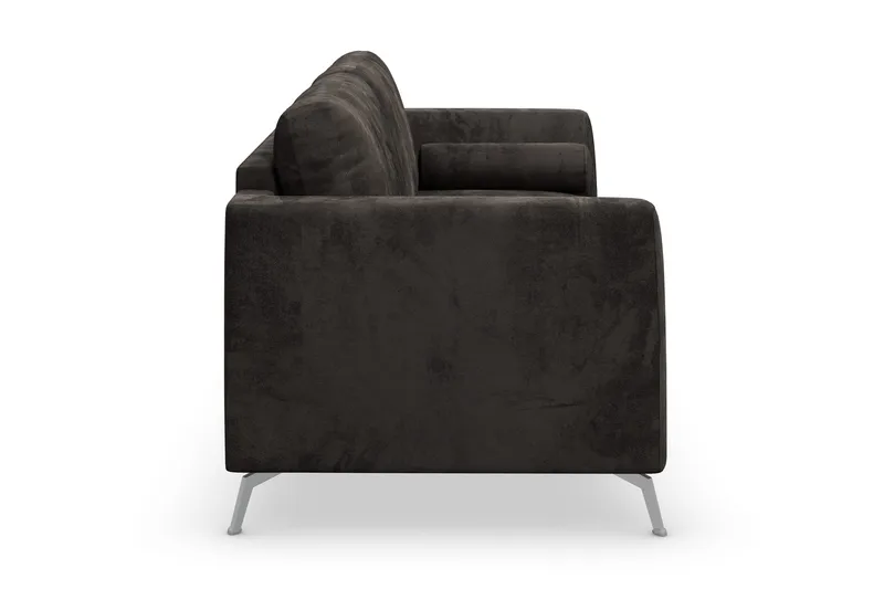 Ocean Lyx 3-seter Sofa - Mørkegrå/Fløyel - Møbler - Sofaer - 2 seter sofa