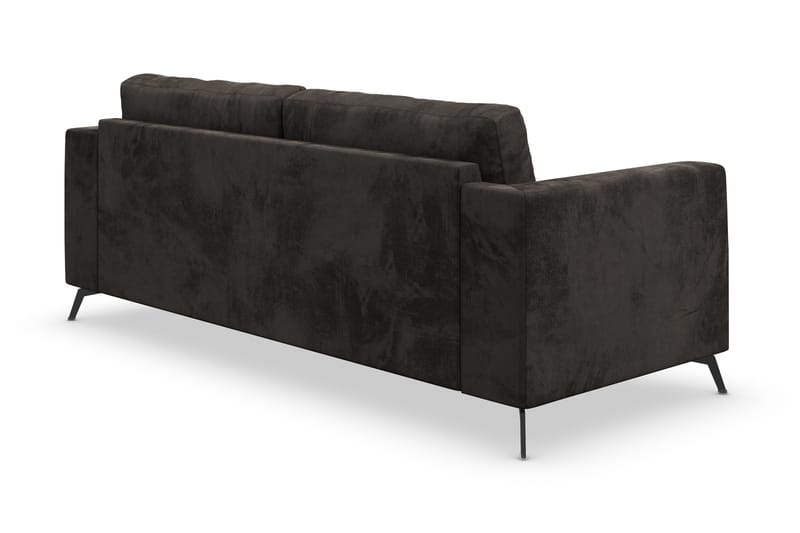 Ocean Lyx 3-seter Sofa - Mørkegrå/Fløyel - Møbler - Sofaer - 2 seter sofa