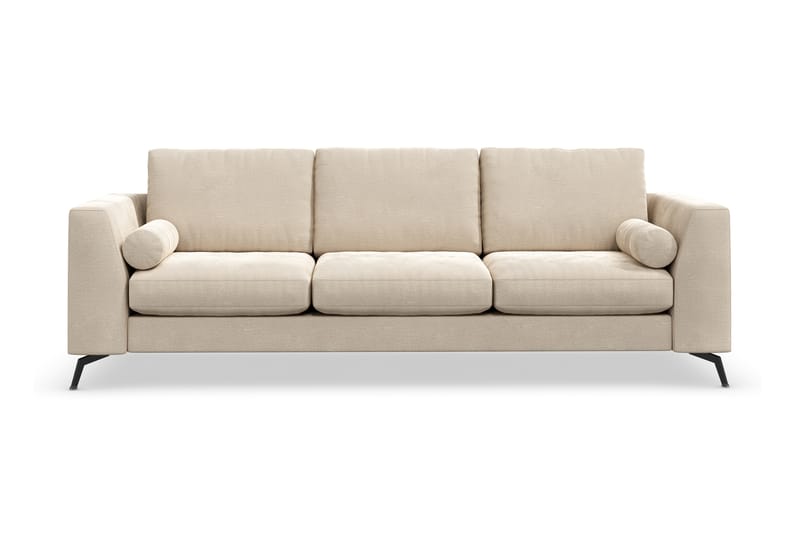 Ocean Lyx 3-seters Fløyelssofa - Beige - Møbler - Sofaer - Fløyel sofaer