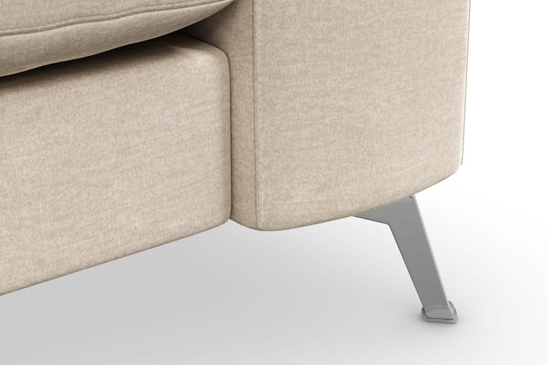 Ocean Lyx 3-seters Fløyelssofa - Beige - Møbler - Sofaer - 2 seter sofa