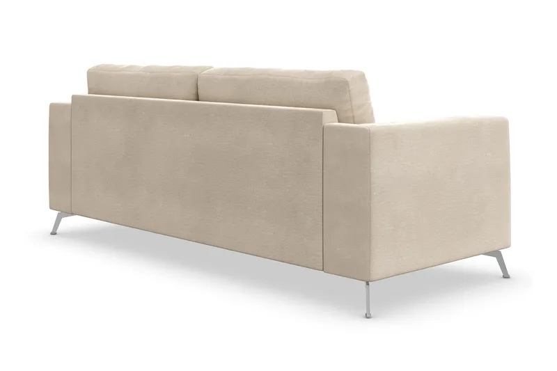 Ocean Lyx 3-seters Fløyelssofa - Beige - Møbler - Sofaer - 2 seter sofa