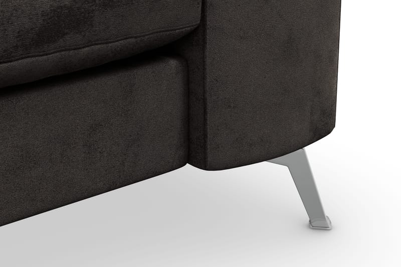 Ocean Lyx 3-seters Fløyelssofa - Mørk grå - Møbler - Sofaer - Sofa 3 seter