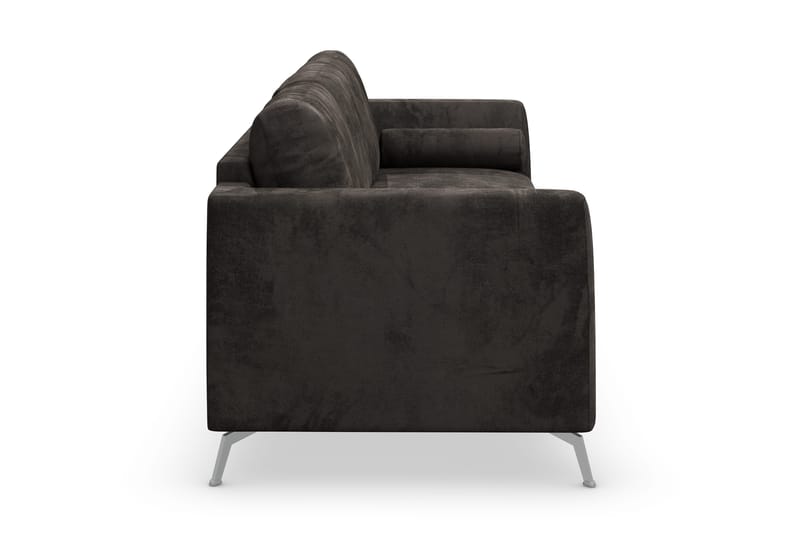 Ocean Lyx 3-seters Fløyelssofa - Mørk grå - Møbler - Sofaer - Sofa 3 seter