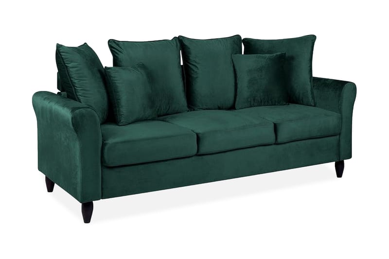 Paretti Sofa Fløyel - Grønn - Møbler - Sofaer - Fløyel sofaer