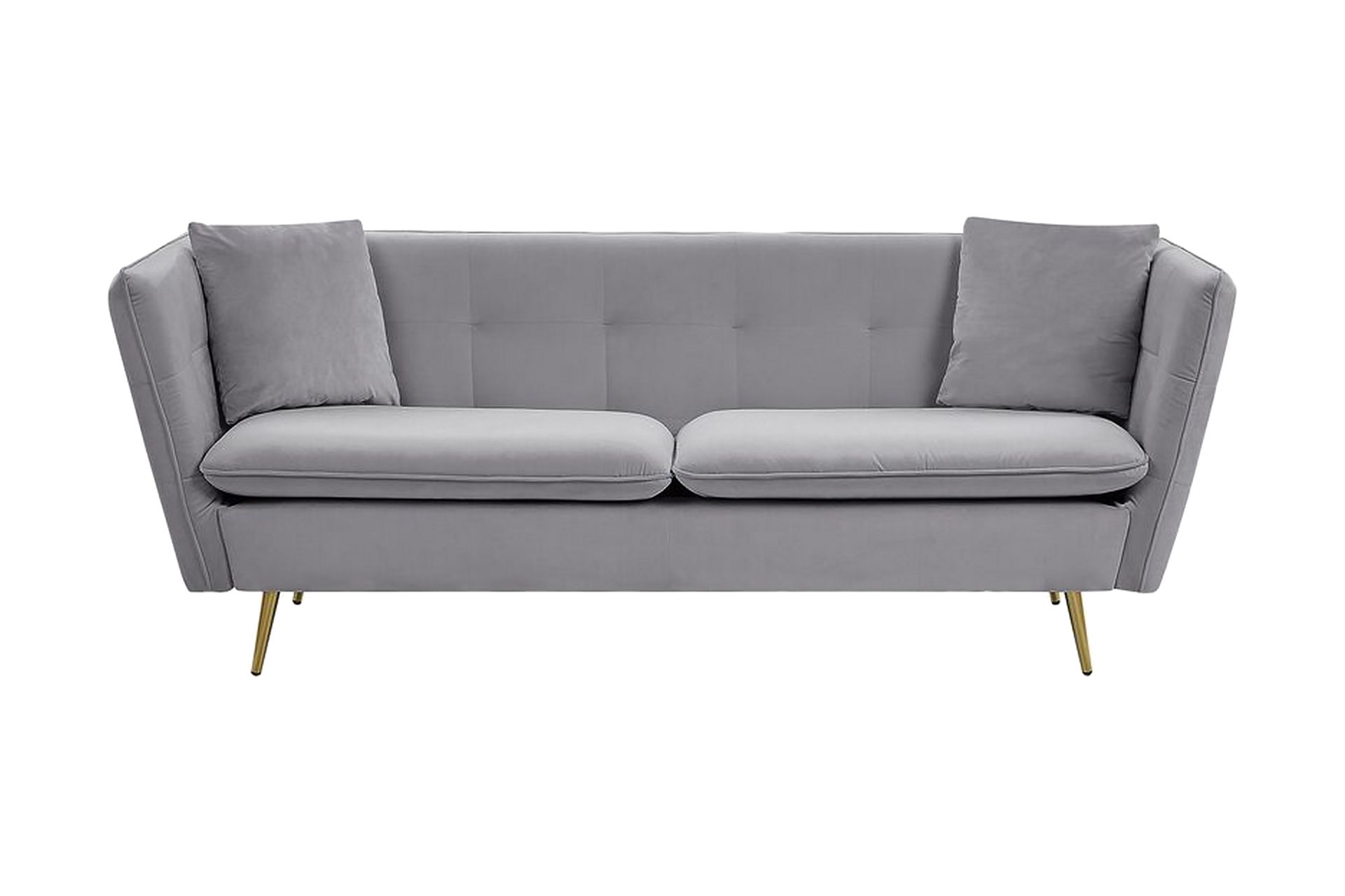 Rosalee Sofa 3-seter - Grå - Møbler - Sofaer - Fløyel sofaer