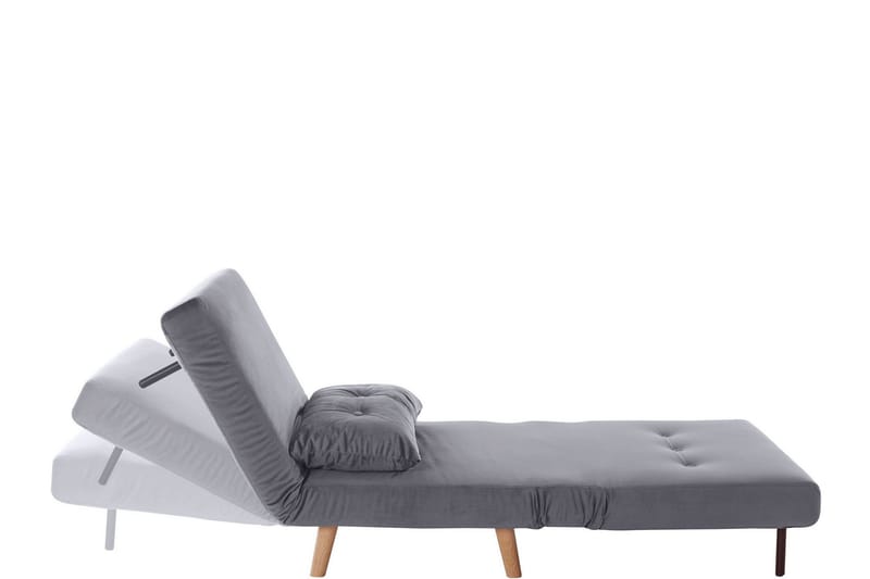 Sanremo Dagseng Singel - Grå - Møbler - Sofaer - Fløyel sofaer