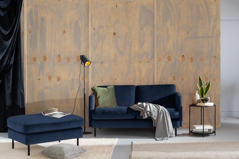 Teodin Fløyelssofa 2-seters - Blå - Møbler - Sofaer - Fløyel sofaer