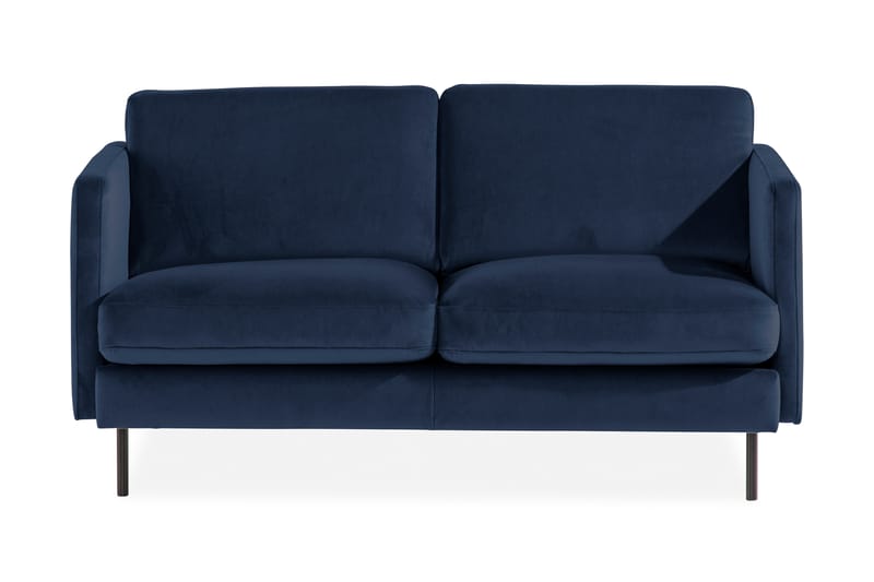 Teodin Fløyelssofa 2-seters - Blå - Fløyel sofaer - 2 seter sofa