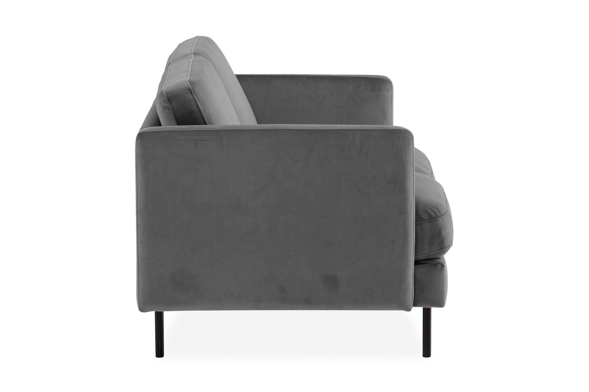 Teodin Fløyelssofa 2-seters - Lysegrå - Møbler - Sofaer - 2 seter sofa
