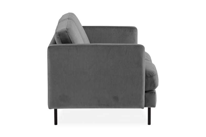 Teodin Fløyelssofa 2-seters - Lysegrå - Møbler - Sofaer - 2 seter sofa