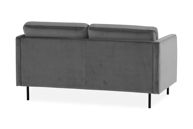 Teodin Fløyelssofa 2-seters - Lysegrå - Møbler - Sofaer - 2 seter sofa